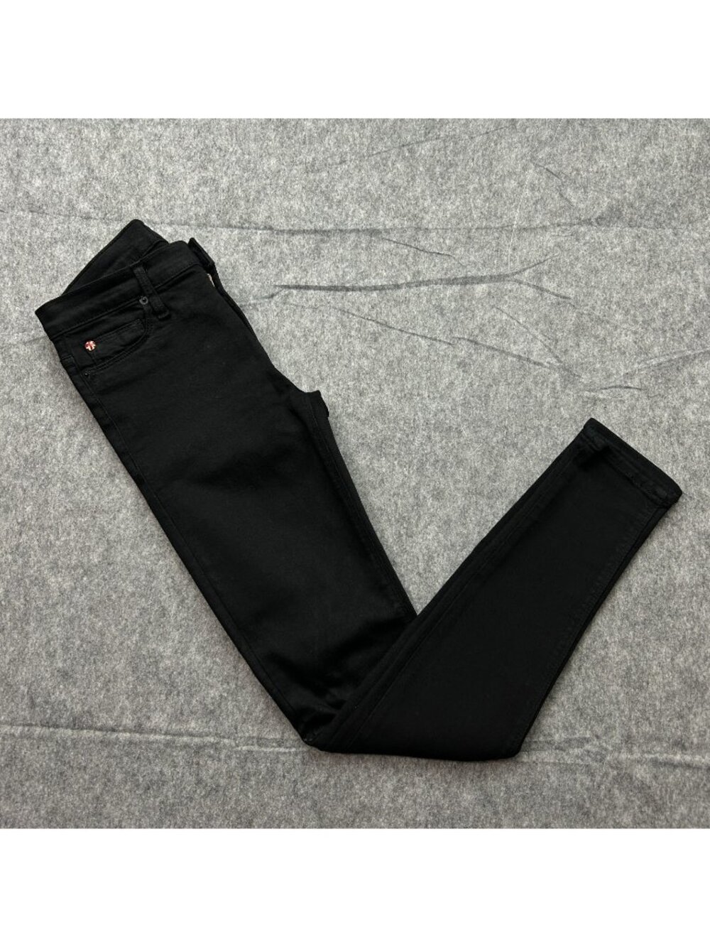 Hudson Nico Mid Rise Super Skinny Jeans Women's Size 26 Black Denim